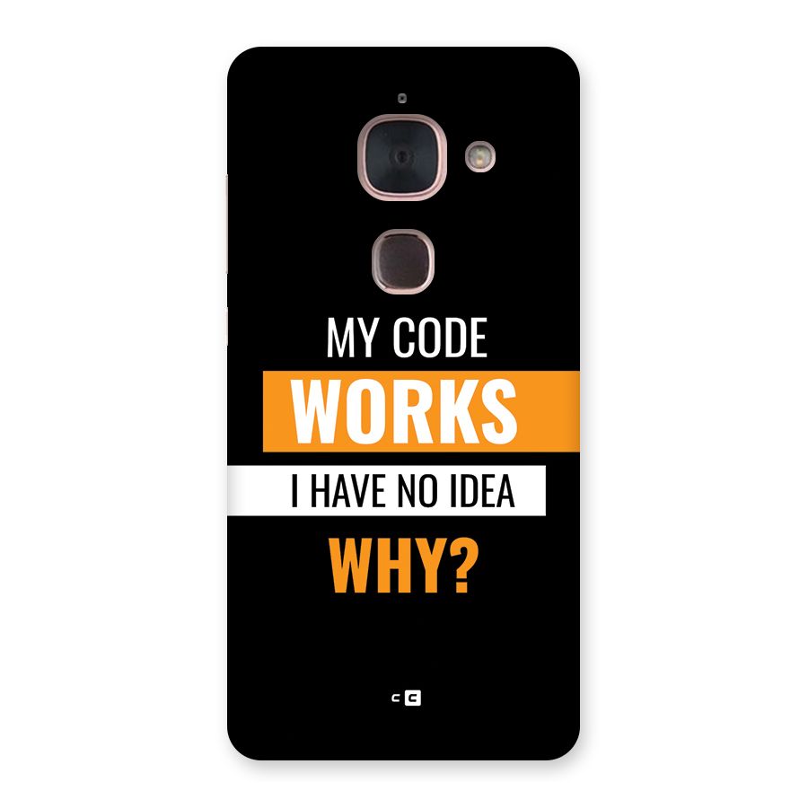 Coders Thought Back Case for Le Max 2
