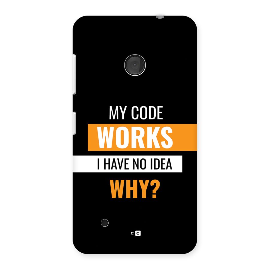Coders Thought Back Case for Lumia 530