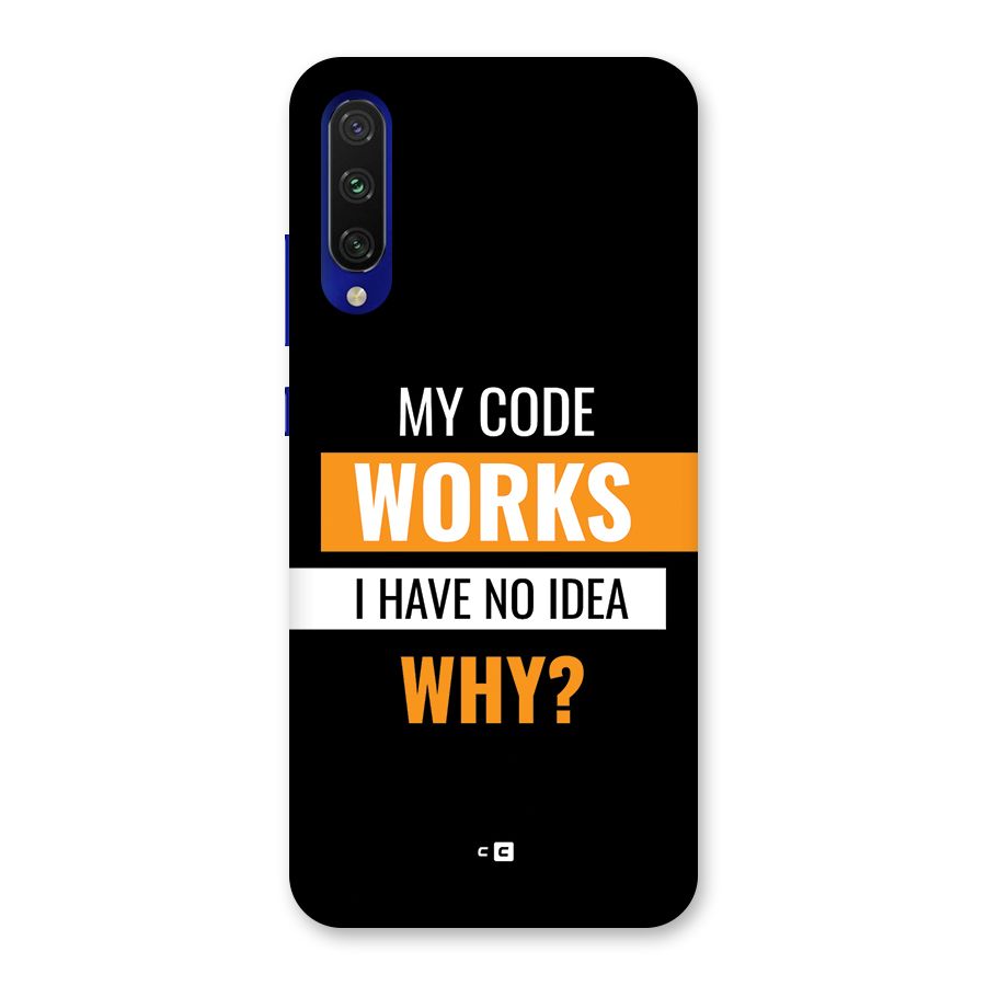 Coders Thought Back Case for Mi A3