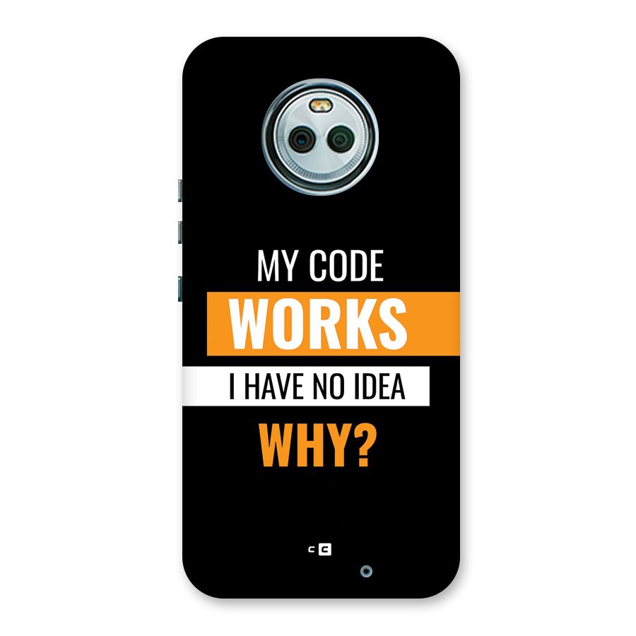 Coders Thought Back Case for Moto X4