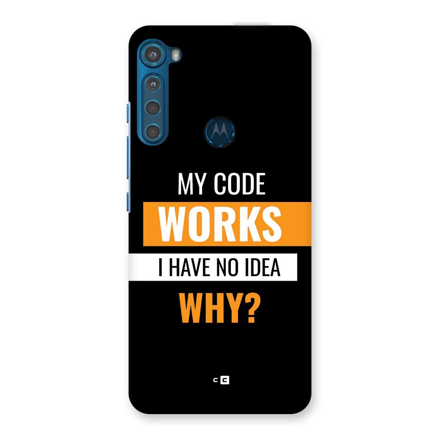 Coders Thought Back Case for Motorola One Fusion Plus