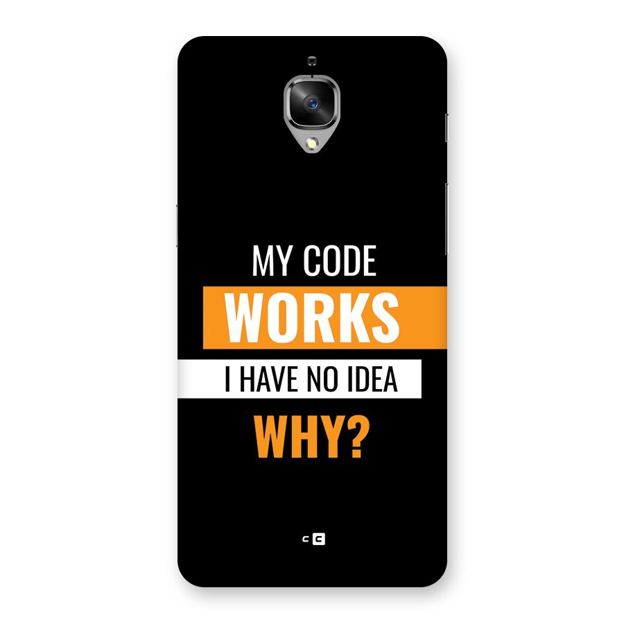 Coders Thought Back Case for OnePlus 3T