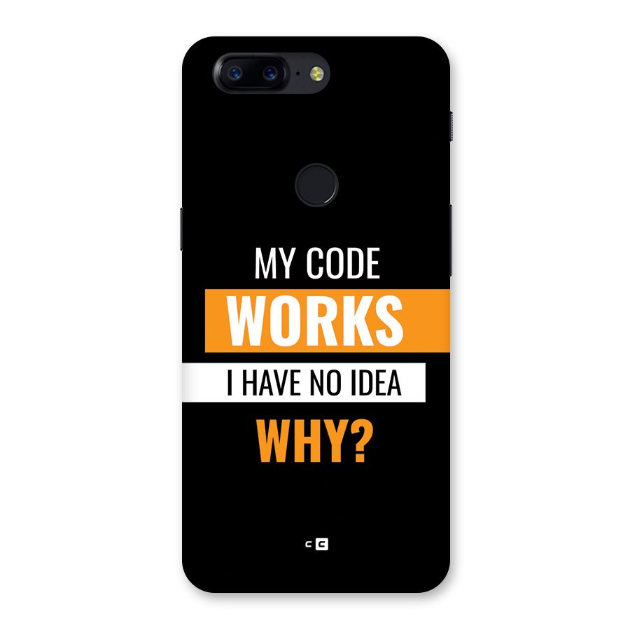 Coders Thought Back Case for OnePlus 5T