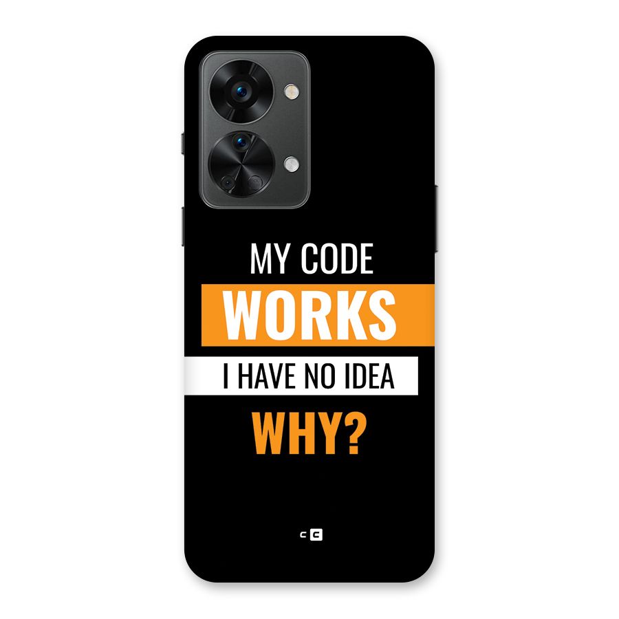 Coders Thought Back Case for OnePlus Nord 2T