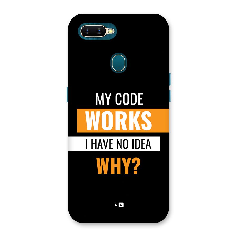 Coders Thought Back Case for Oppo A12s