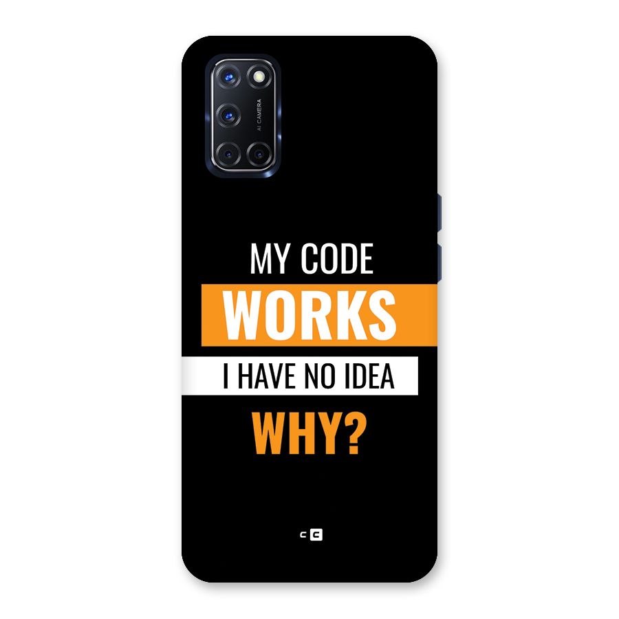 Coders Thought Back Case for Oppo A52