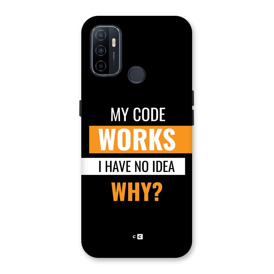 Coders Thought Back Case for Oppo A53