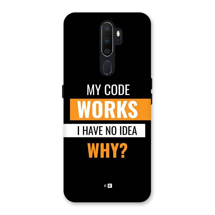 Coders Thought Back Case for Oppo A5 (2020)