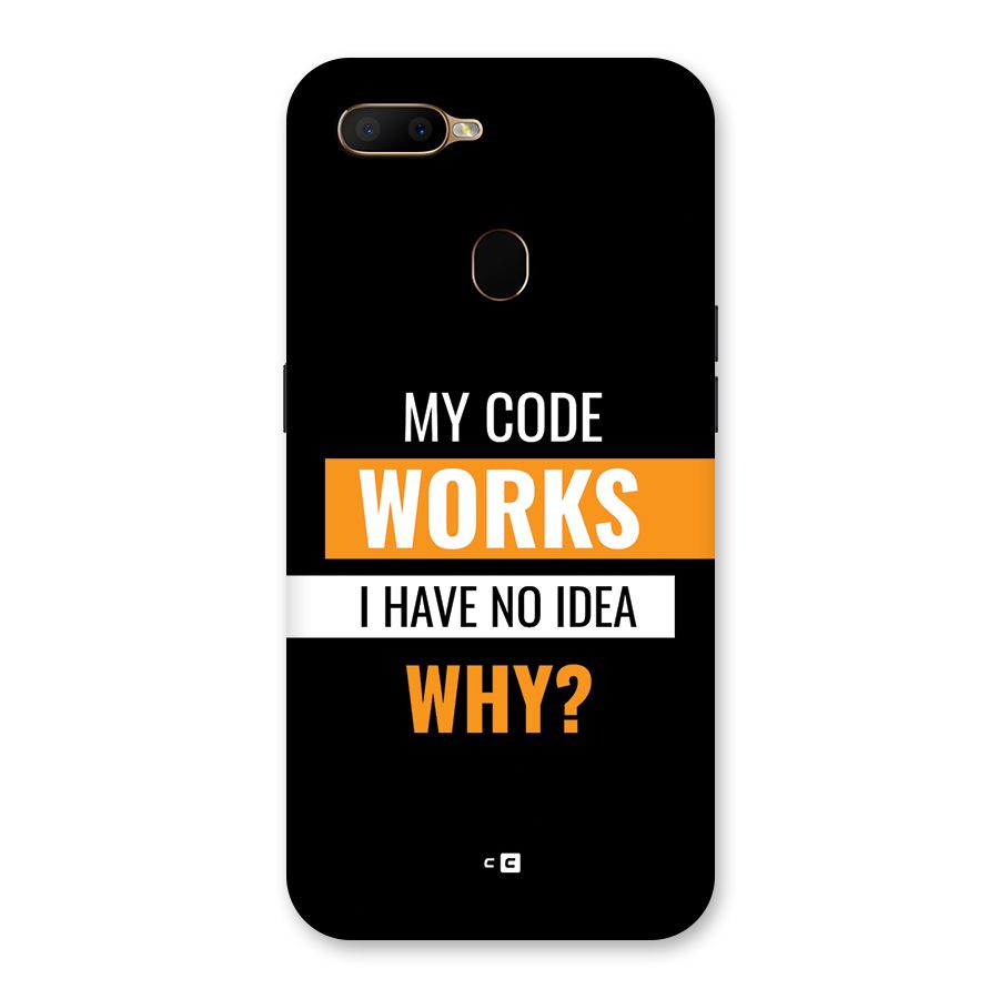 Coders Thought Back Case for Oppo A5s