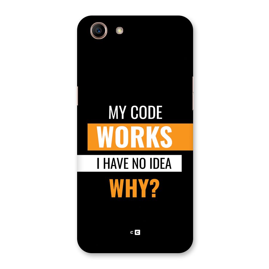 Coders Thought Back Case for Oppo A83 (2018)