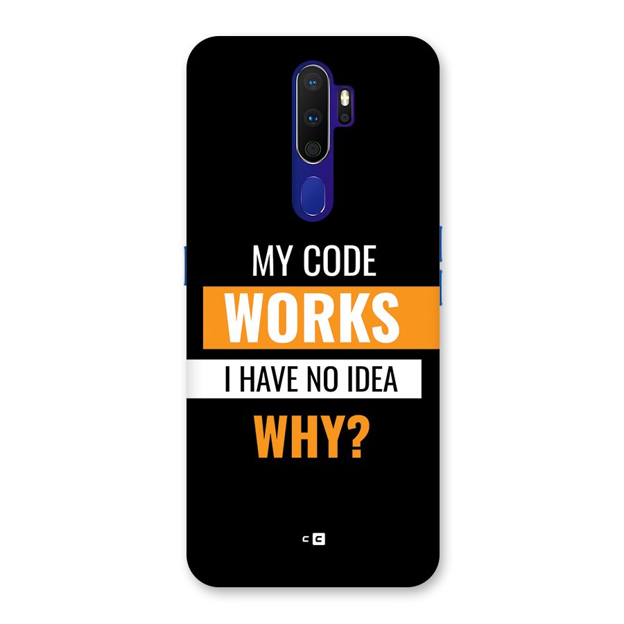 Coders Thought Back Case for Oppo A9 (2020)