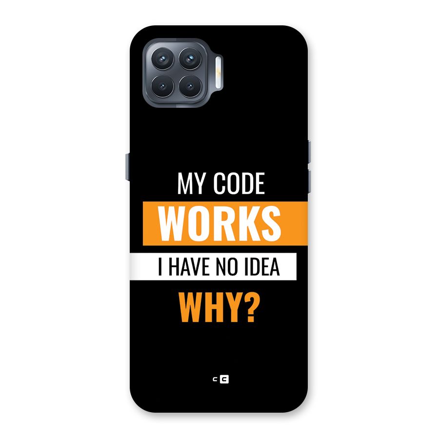 Coders Thought Back Case for Oppo F17 Pro