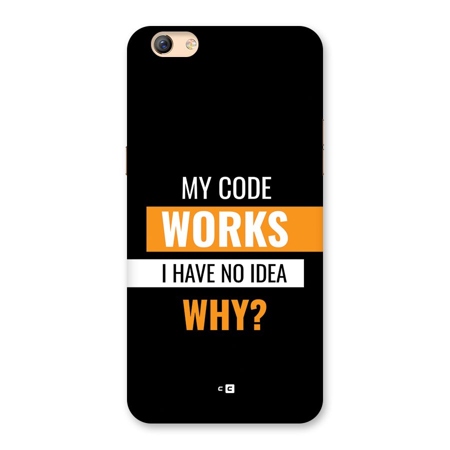 Coders Thought Back Case for Oppo F3 Plus