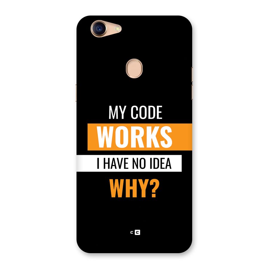 Coders Thought Back Case for Oppo F5