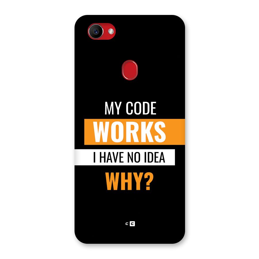 Coders Thought Back Case for Oppo F7