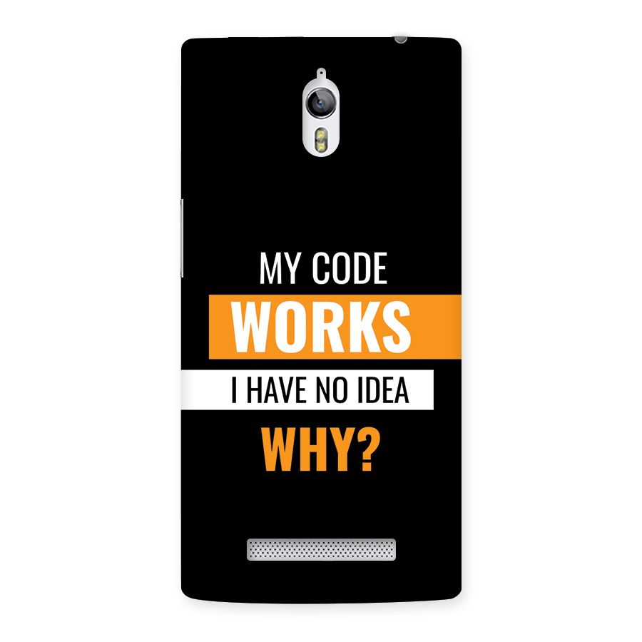 Coders Thought Back Case for Oppo Find 7