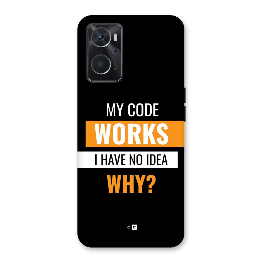 Coders Thought Back Case for Oppo K10 4G