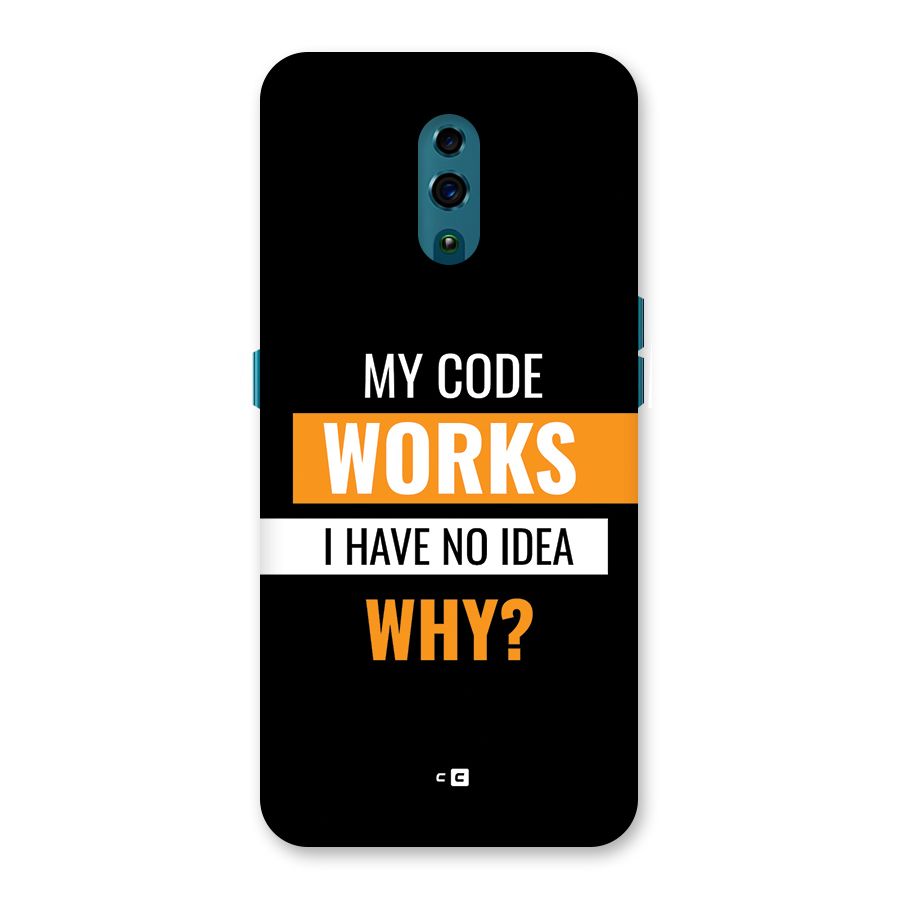 Coders Thought Back Case for Oppo Reno