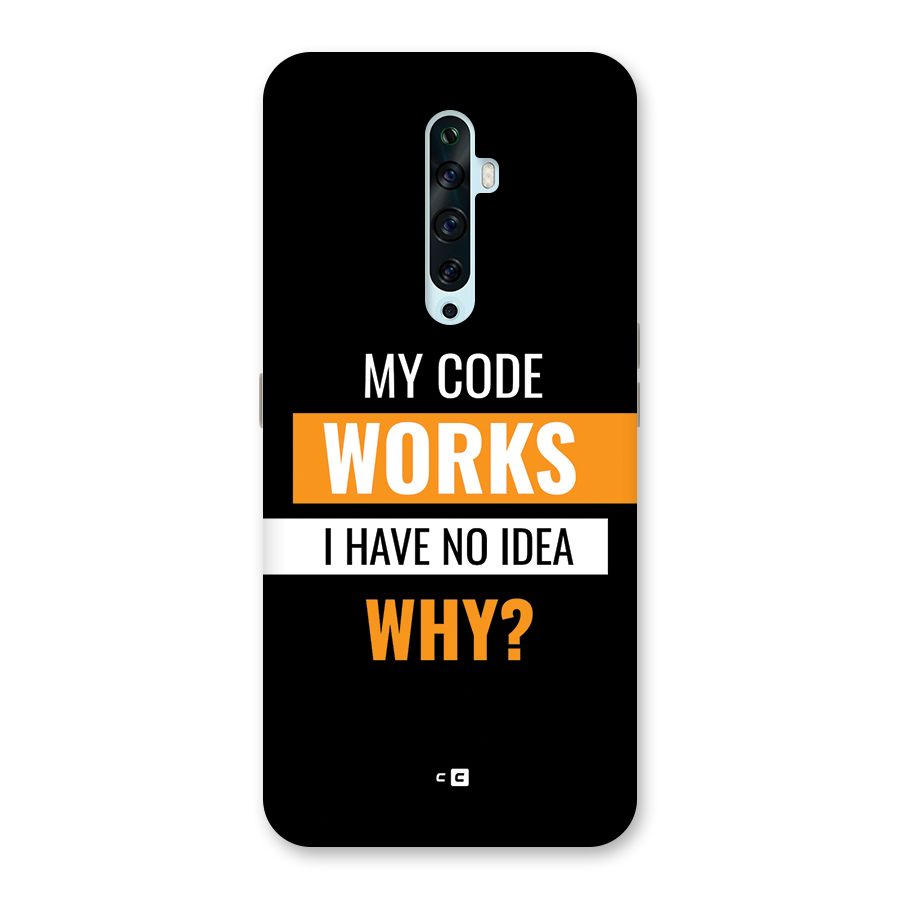 Coders Thought Back Case for Oppo Reno2 Z
