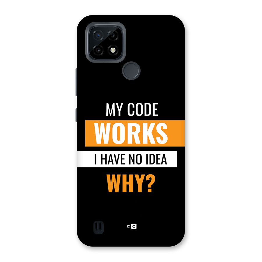 Coders Thought Back Case for Realme C21