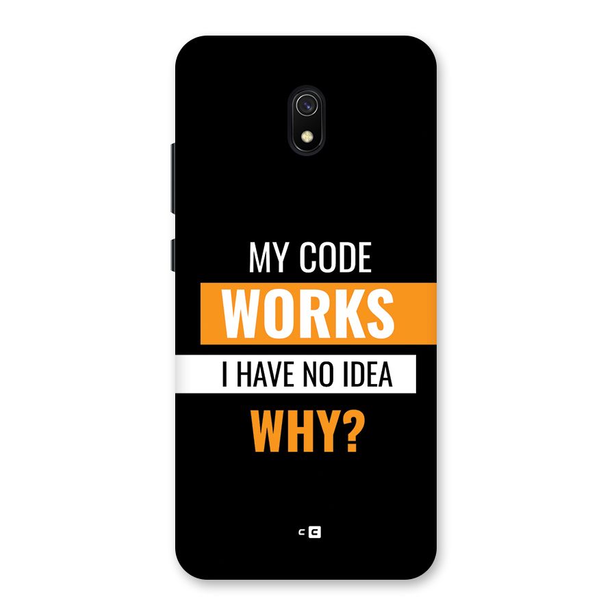 Coders Thought Back Case for Redmi 8A
