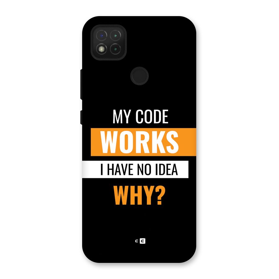 Coders Thought Back Case for Redmi 9