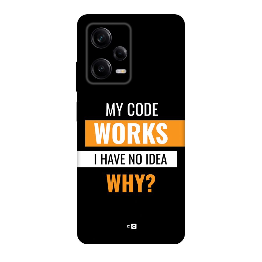 Coders Thought Back Case for Redmi Note 12 Pro