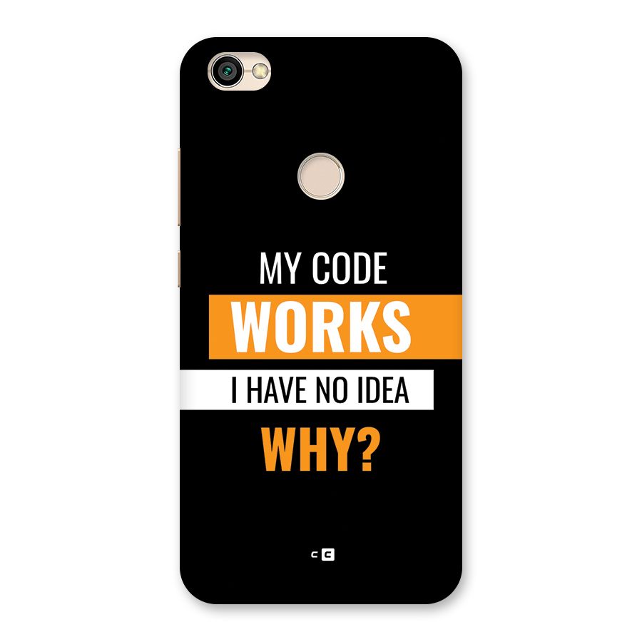Coders Thought Back Case for Redmi Y1 2017