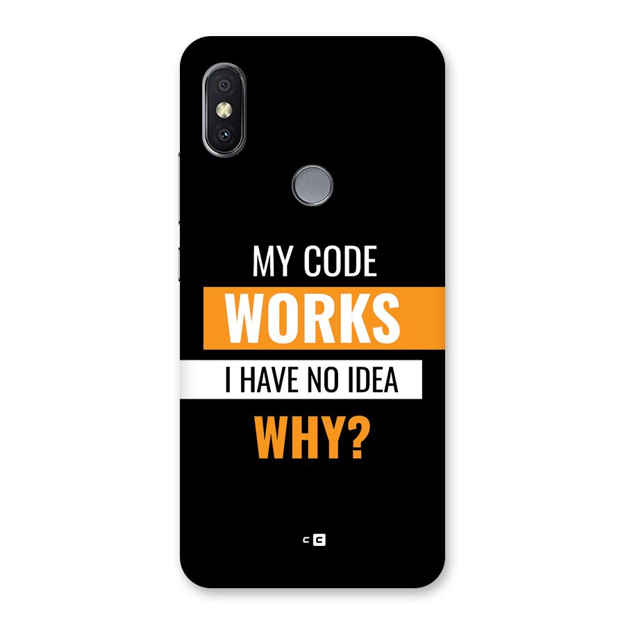 Coders Thought Back Case for Redmi Y2