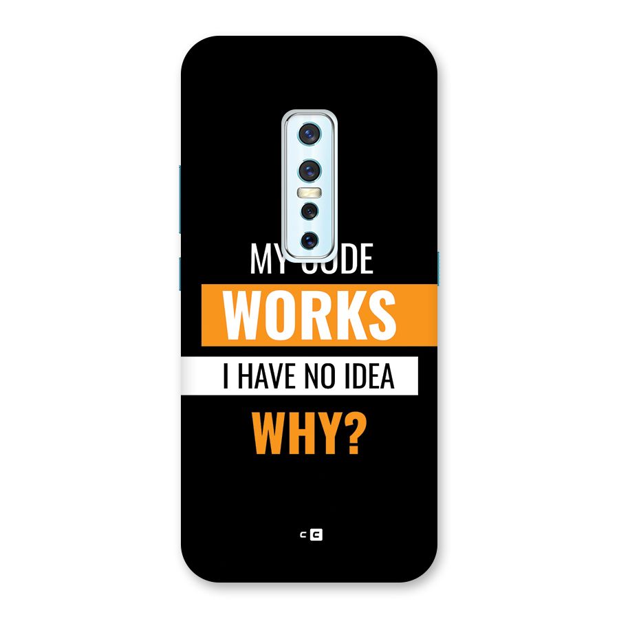 Coders Thought Back Case for Vivo V17 Pro