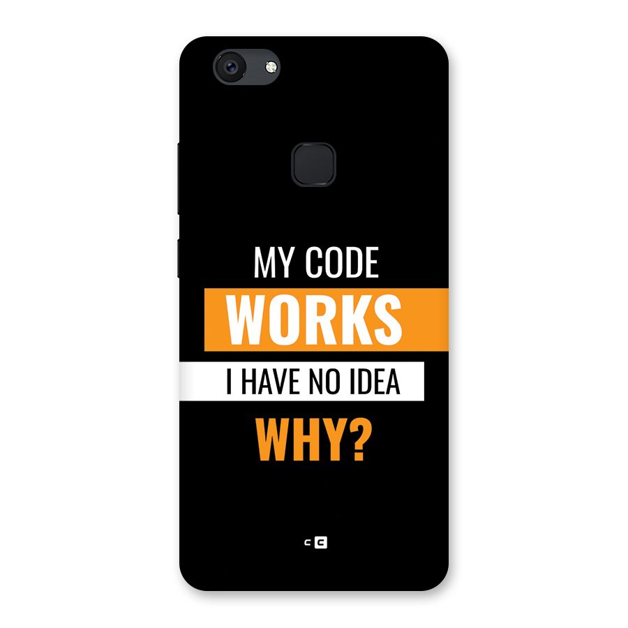 Coders Thought Back Case for Vivo V7 Plus