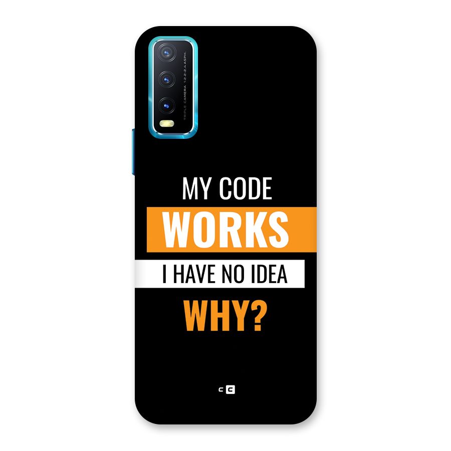 Coders Thought Back Case for Vivo Y20G