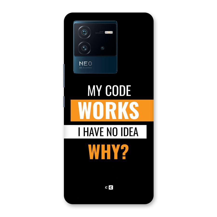 Coders Thought Back Case for Vivo iQOO Neo 6 5G