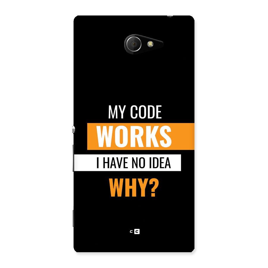 Coders Thought Back Case for Xperia M2