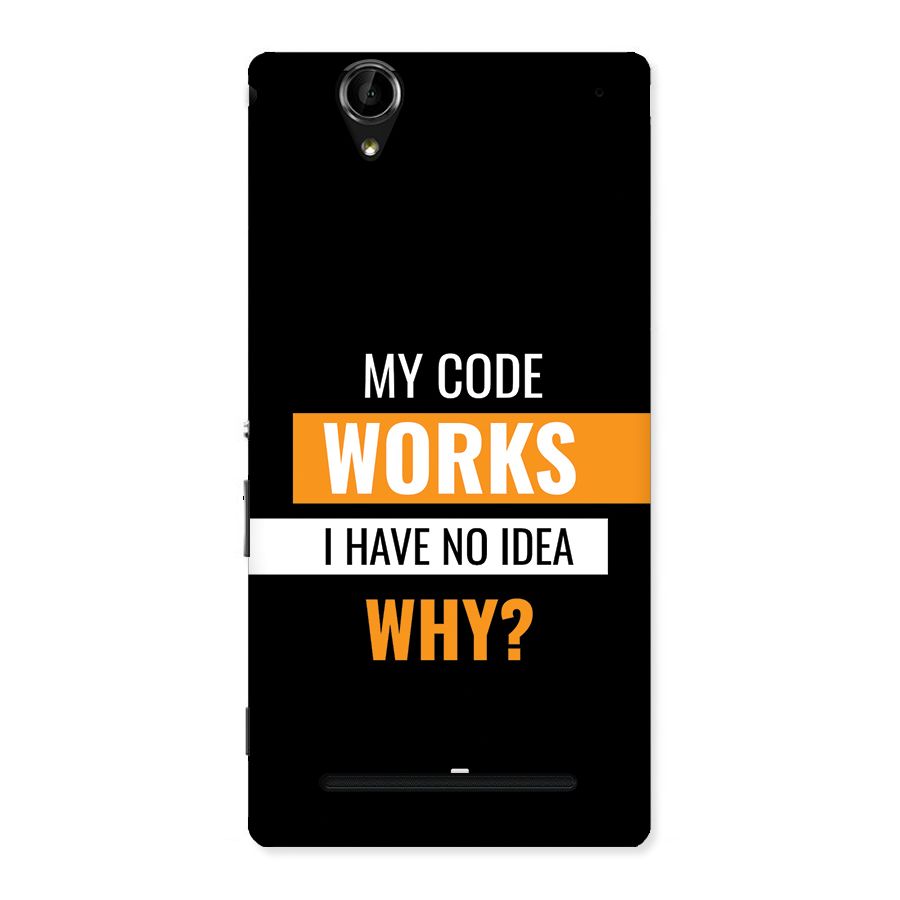 Coders Thought Back Case for Xperia T2