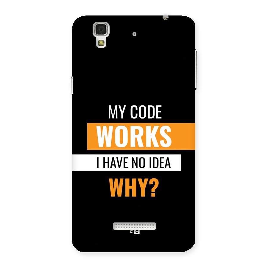 Coders Thought Back Case for YU Yureka Plus