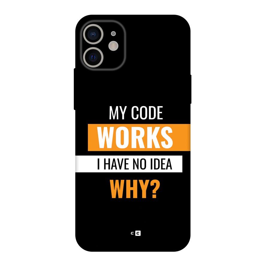 Coders Thought Back Case for iPhone 11