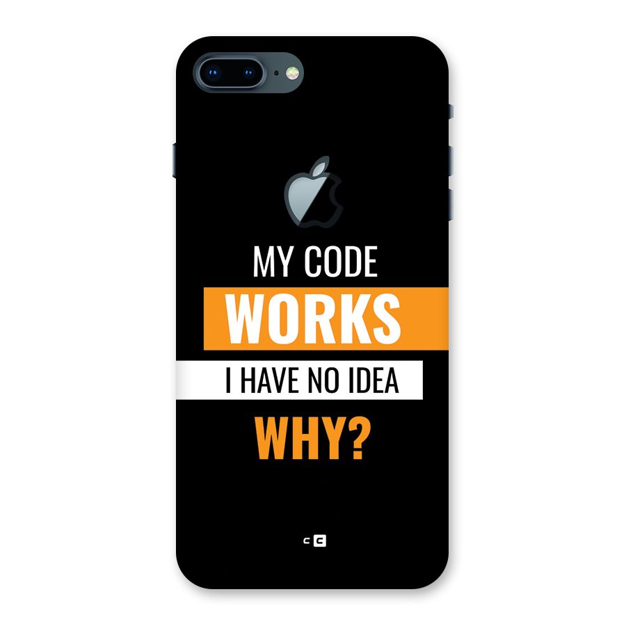 Coders Thought Back Case for iPhone 7 Plus Apple Cut
