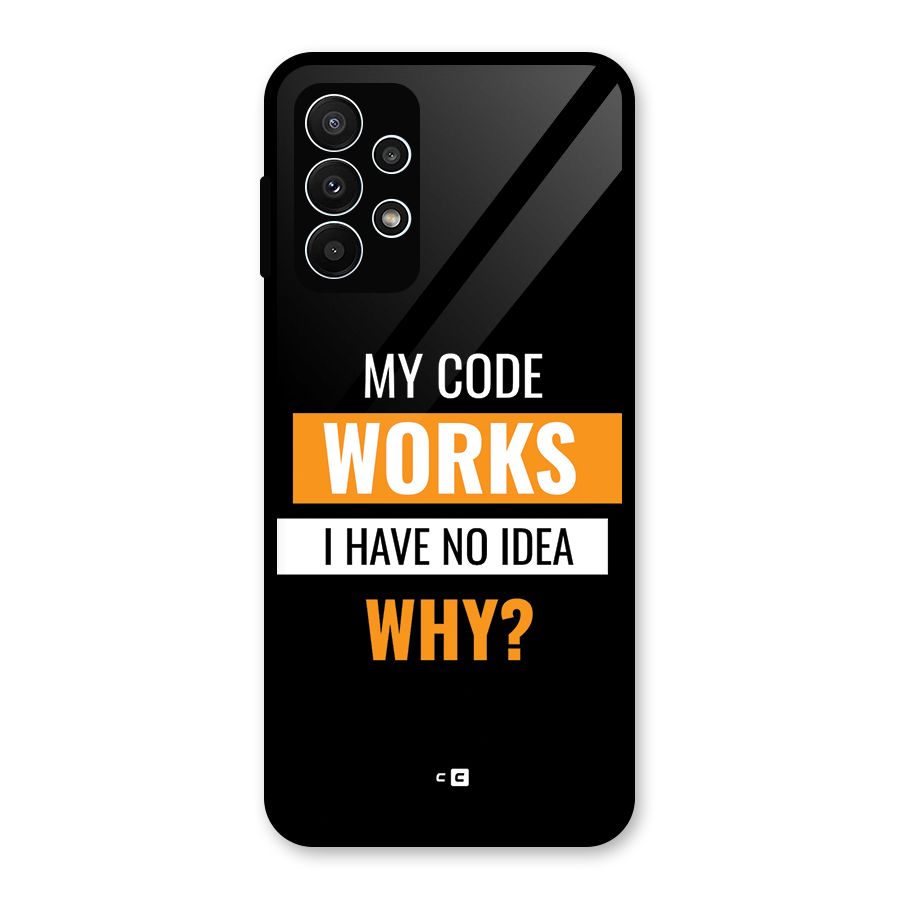 Coders Thought Glass Back Case for Galaxy A23
