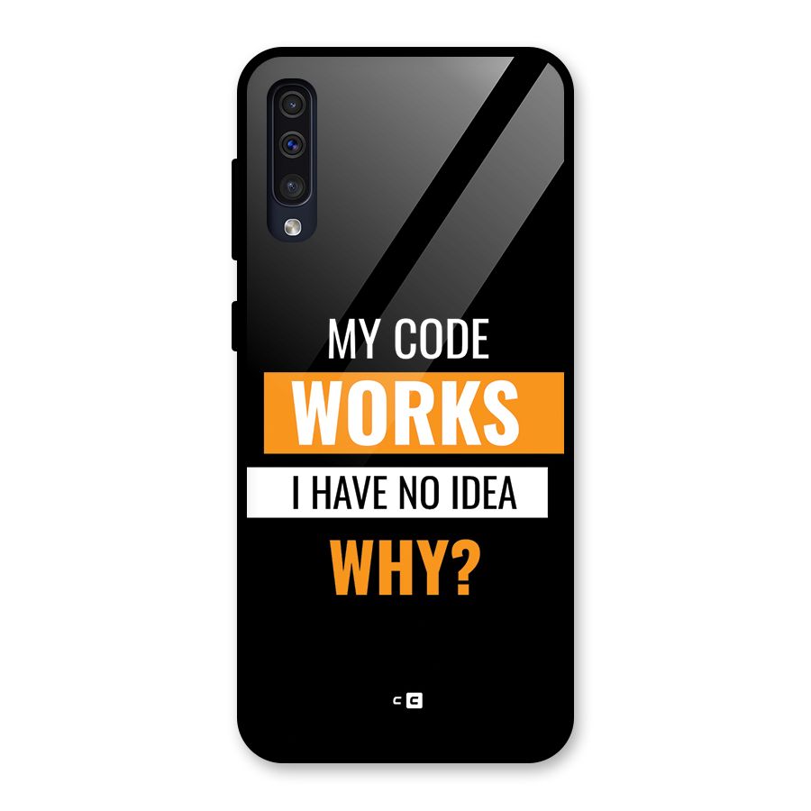 Coders Thought Glass Back Case for Galaxy A50s