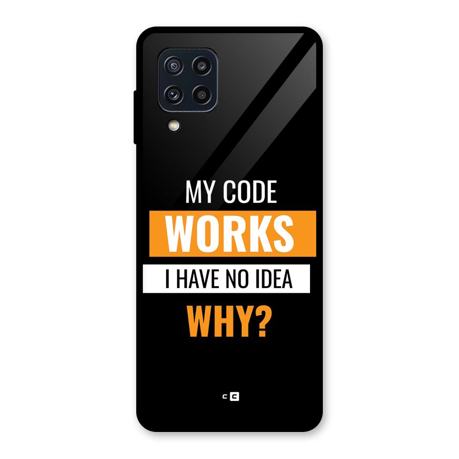 Coders Thought Glass Back Case for Galaxy M32