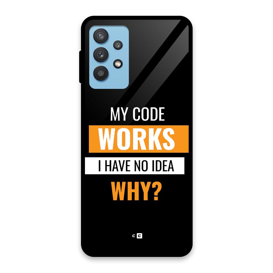 Coders Thought Glass Back Case for Galaxy M32 5G