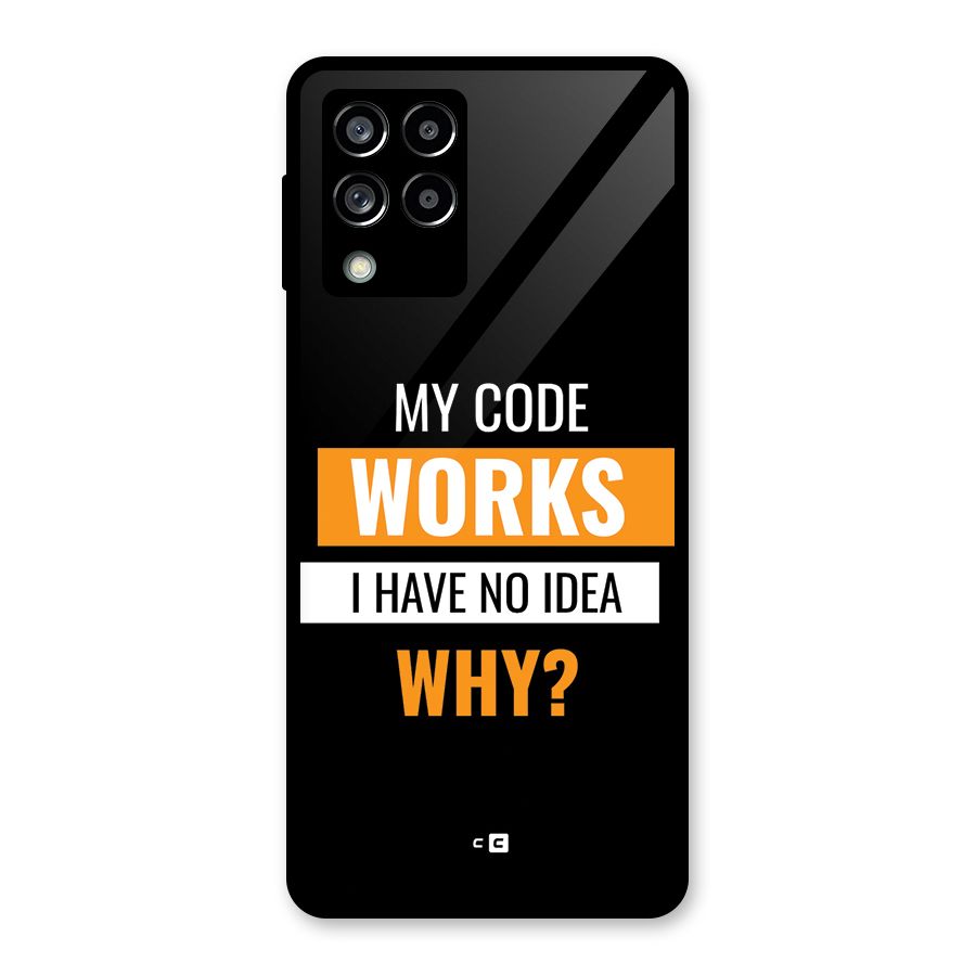Coders Thought Glass Back Case for Galaxy M53 5G