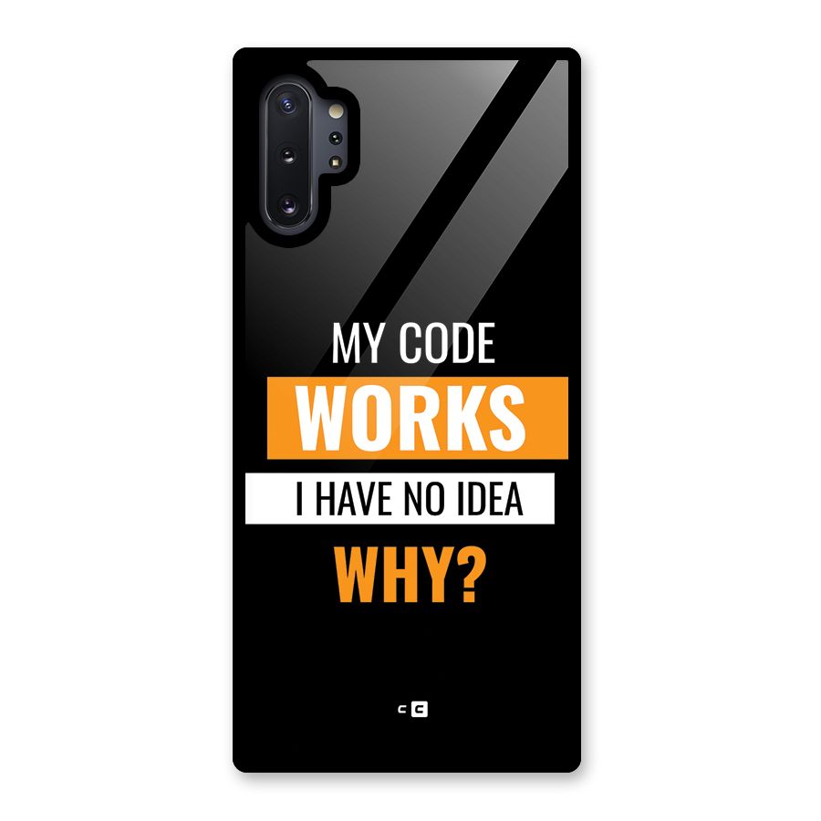 Coders Thought Glass Back Case for Galaxy Note 10 Plus