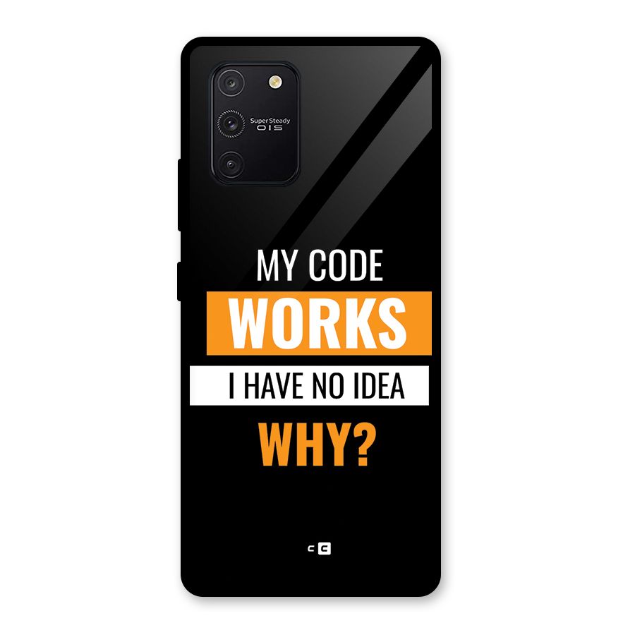 Coders Thought Glass Back Case for Galaxy S10 Lite