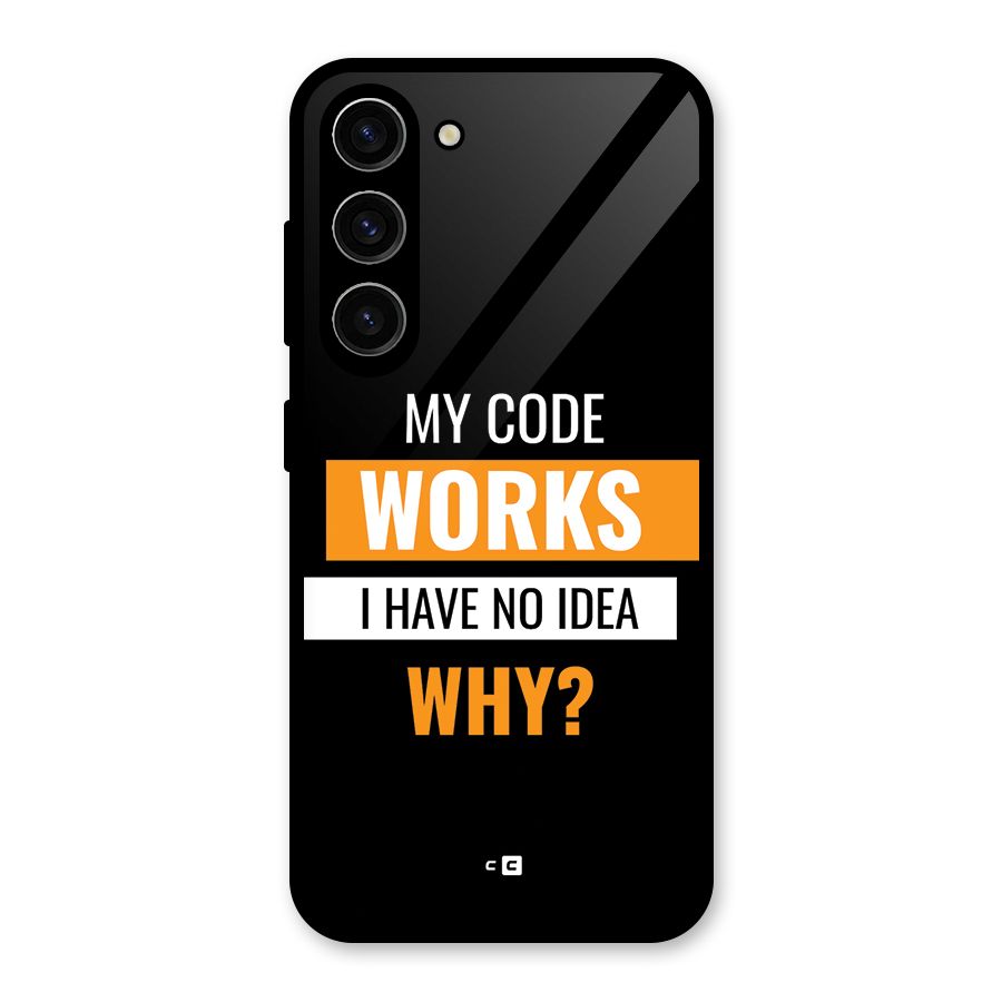 Coders Thought Glass Back Case for Galaxy S23