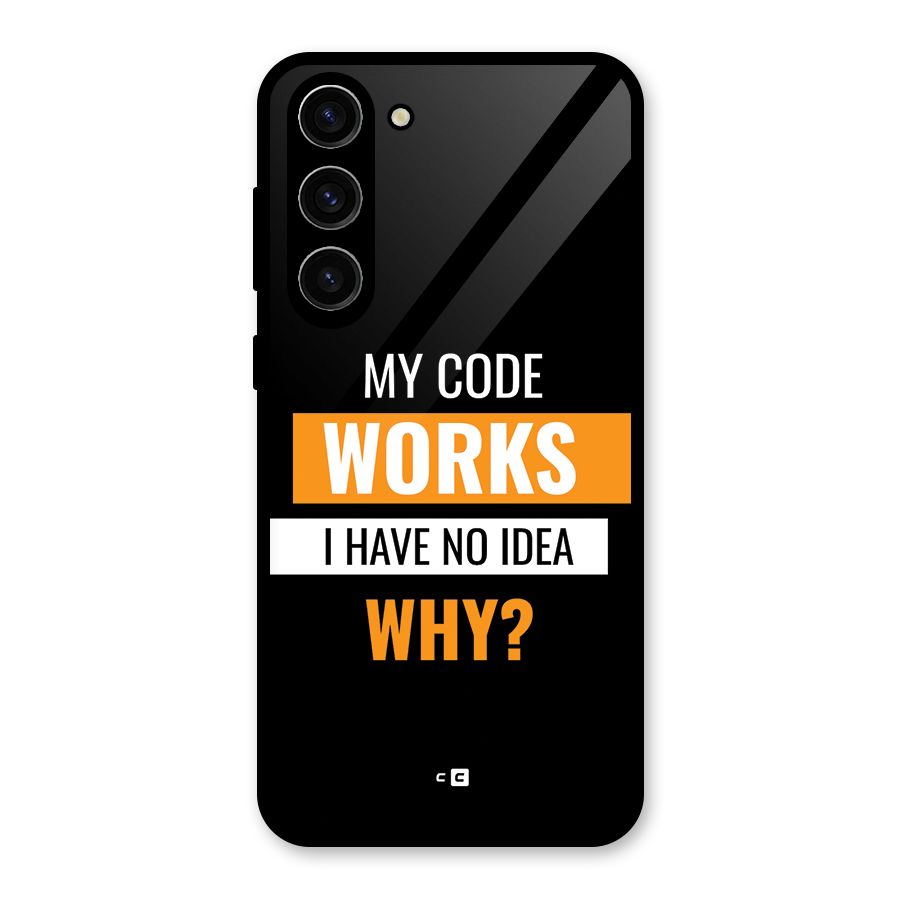 Coders Thought Glass Back Case for Galaxy S23 Plus