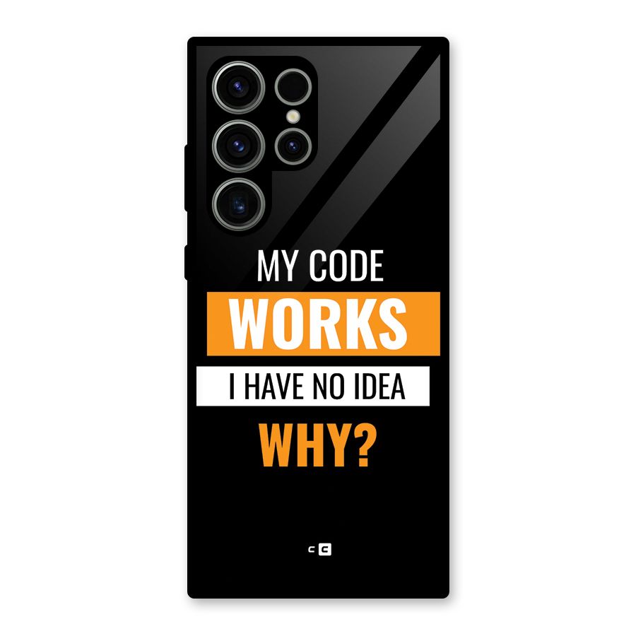 Coders Thought Glass Back Case for Galaxy S23 Ultra