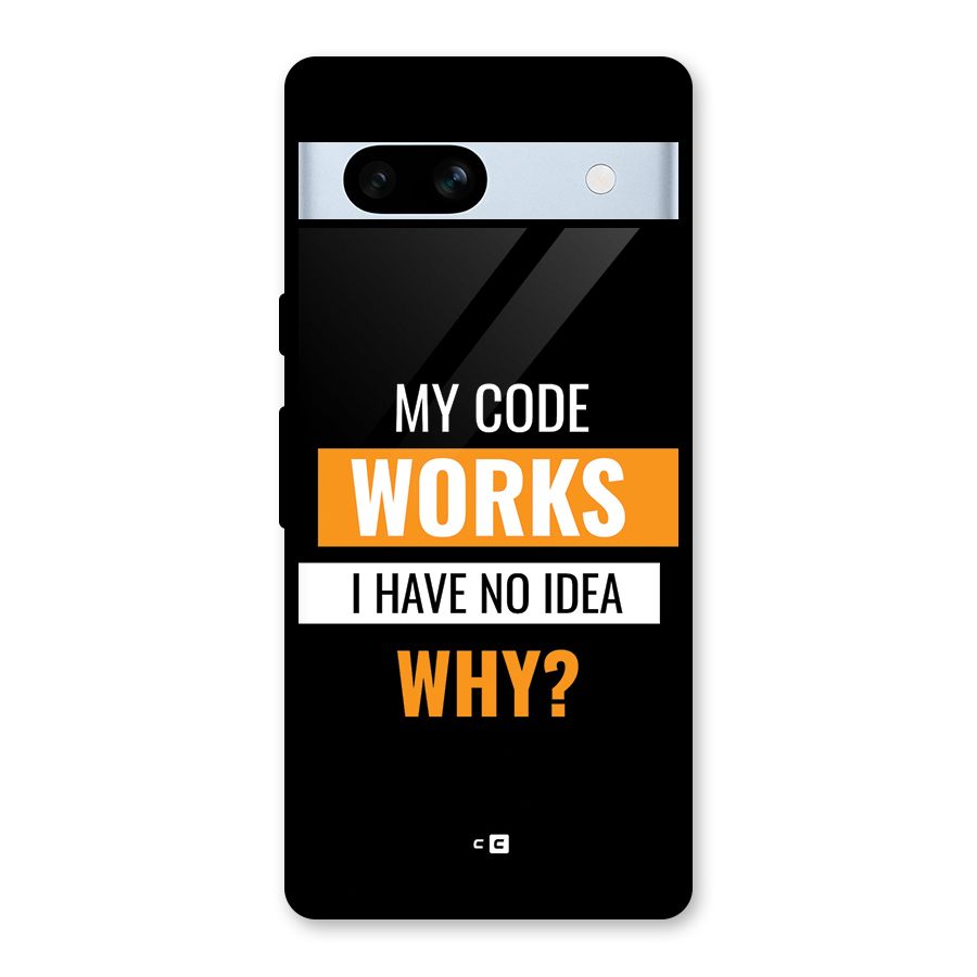 Coders Thought Glass Back Case for Google Pixel 7a