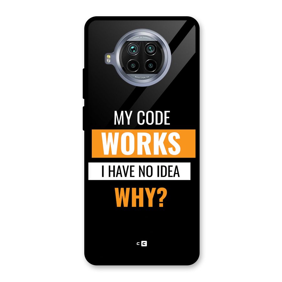 Coders Thought Glass Back Case for Mi 10i